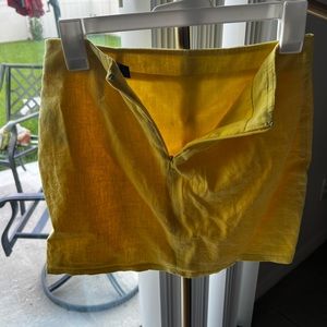 Yellow sunflower color skirt